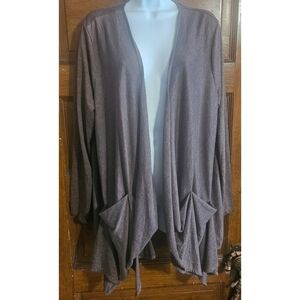 Daisy Fuentes Open Front Long Sleeve Cardigan